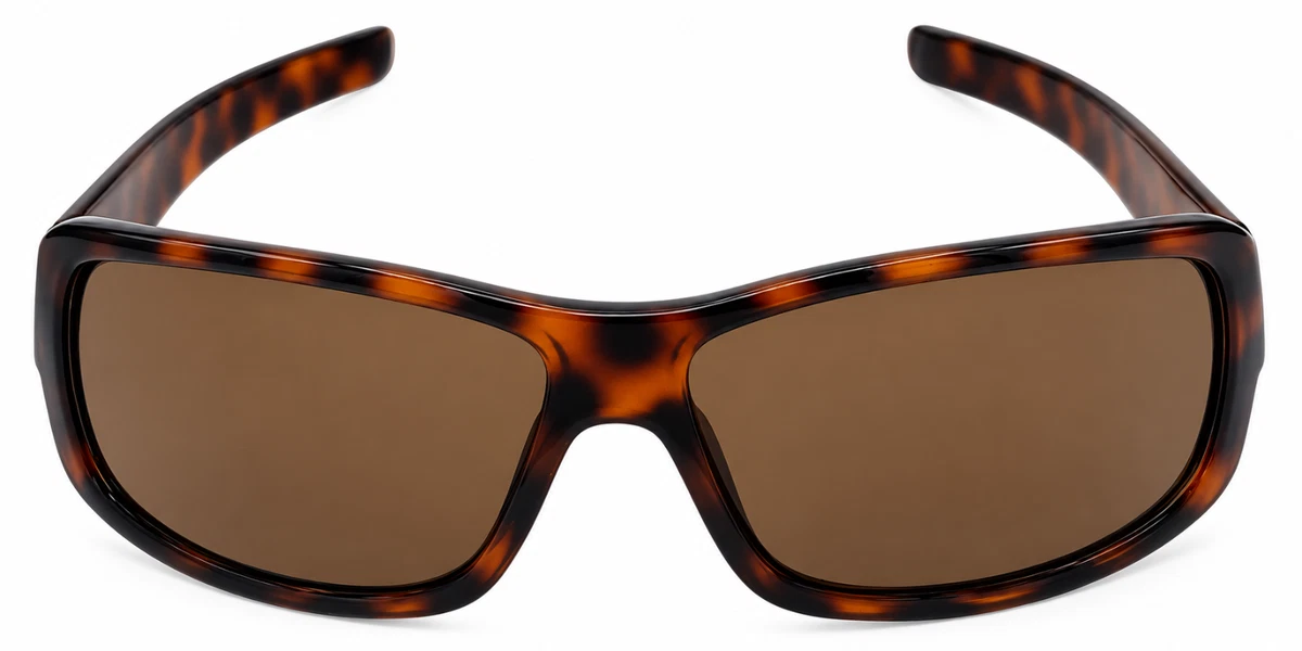 Timberland Tortoise Mens Plastic Rectangle Sunglass, Brown Lens TB7092 52E