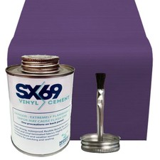 Purple Inflatable Bounce House Repair Patch Kit w 4oz Vinyl Cement Glue Adhesive