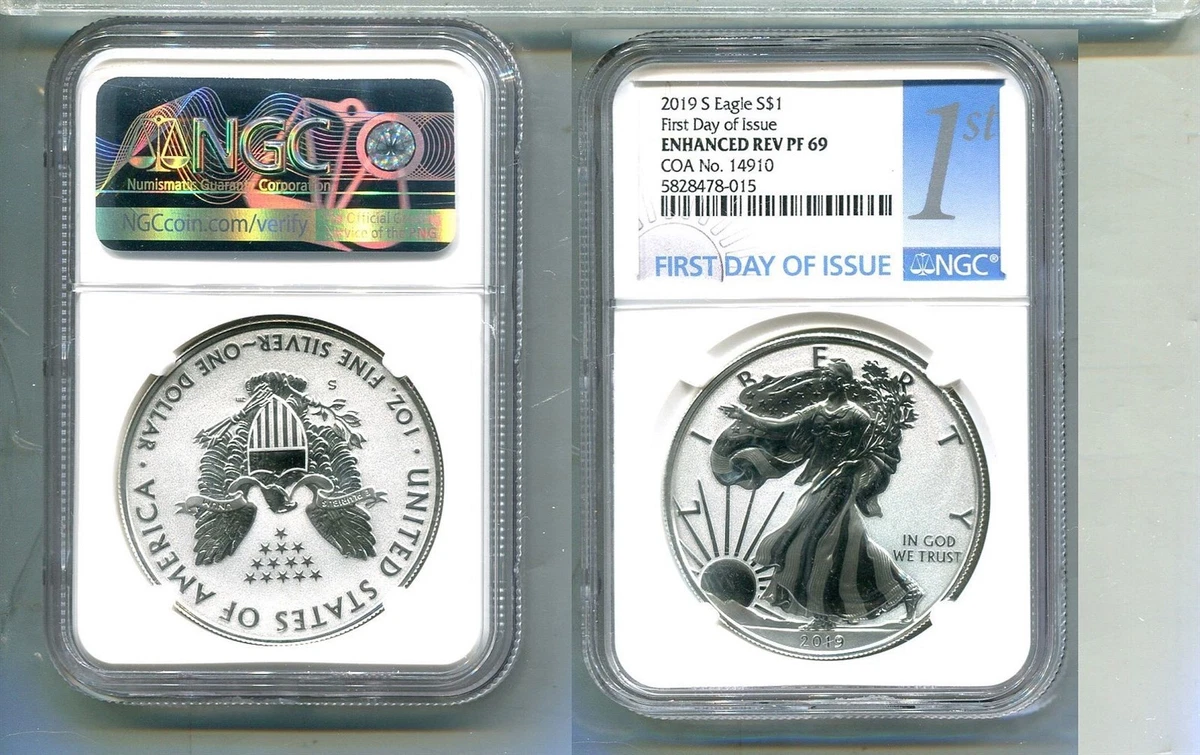 American Eagle PR 69 Graded 2019 Silver Bullion Coins for sale | eBay