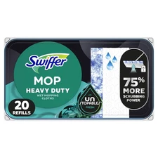 Swiffer Sweep+Mop Heavy Duty Wet Refills, Unstopables Fresh,20Ct (Multi-Surface)