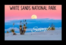 White Sands National Park New Mexico Flexible Fridge Magnet -0262