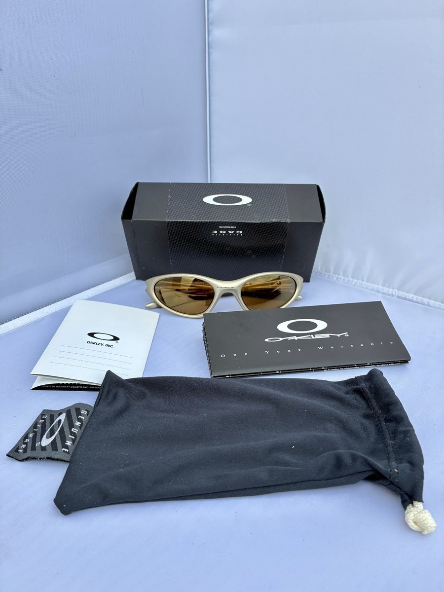 小物 00s OAKLEY sunglasses minute round y2k Vintage Oakley Minute Sunglasses – Black Frame, Silver Mirrored
