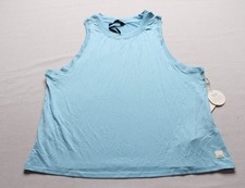 Vuori Women's Energy High Neck Slight Crop Tank Top AR8 Sea Folly Medium