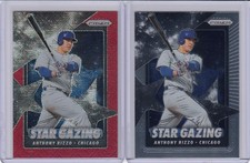 2 * ANTHONY RIZZO * 2020 PRIZM STAR GAZING RED REFRACTOR # 149 + BASE 