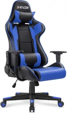 Gaming Chair, Office Chair High Back Computer Chair Leather Desk Chair Racing Ex