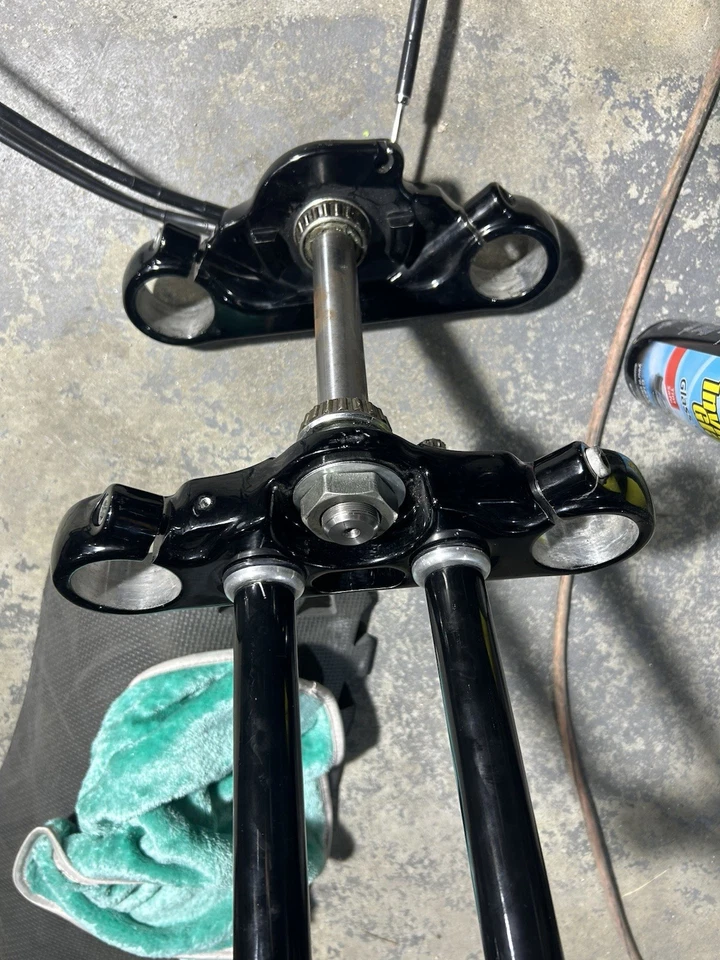 2006-2017 Harley Davidson Dyna Mid-glide 49mm conjunto de árvore tripla - Imagem 3 de 3