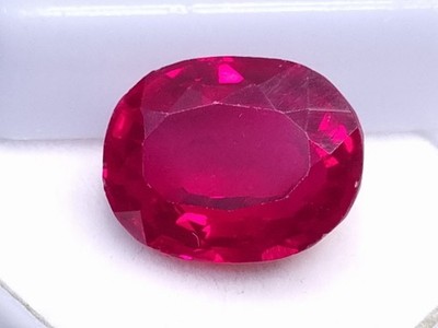 Natural 13.95 Ct Mozambique Red Ruby Oval Cut Loose Gemstone Certified