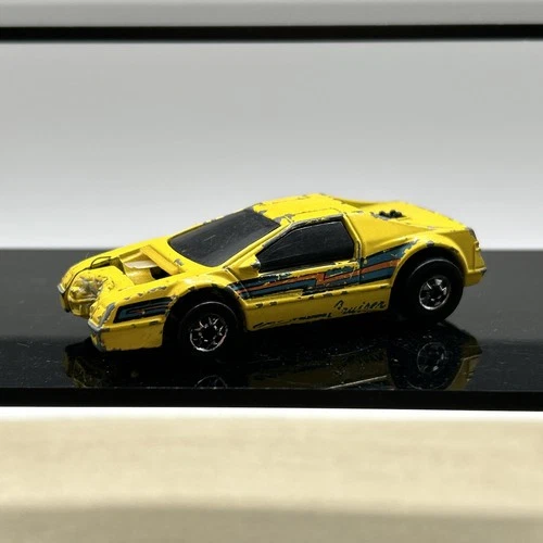 HOT WHEELS Crack-Ups Crash Cruiser Sports Car BW Basher 1983 VTG Die-Cast Yellow