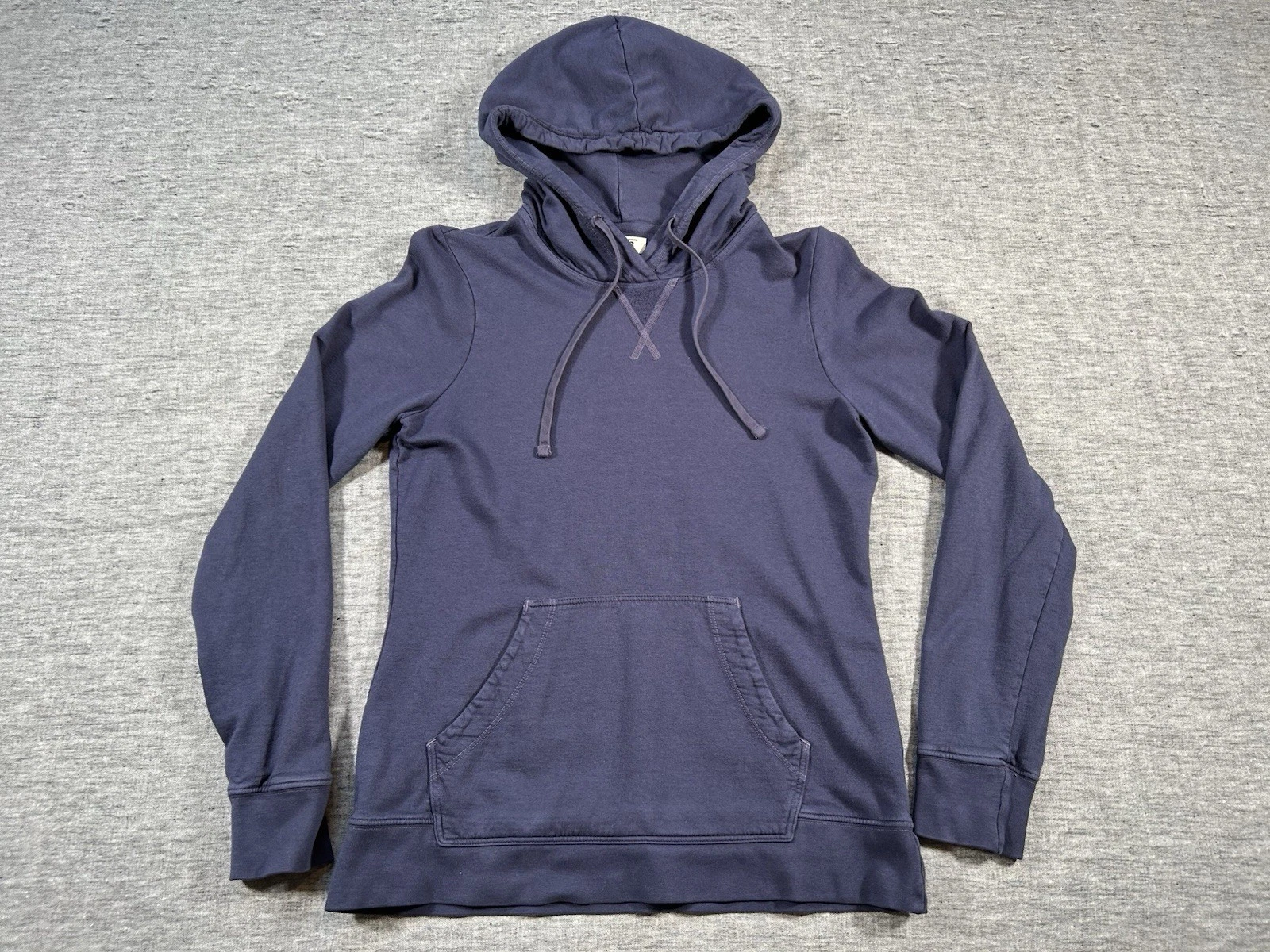 American Giant Hoodie Womens Small Navy Blue Pullover Sweatshirt Made in USA