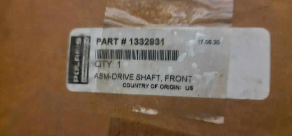 Polaris Drive Shaft Assembly, Front, Genuine OEM Part 1332931, - Image 2 of 2