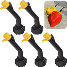 5 Gallon Gas Can Spout Set with Nozzles Rings and Caps - 5 Pcs