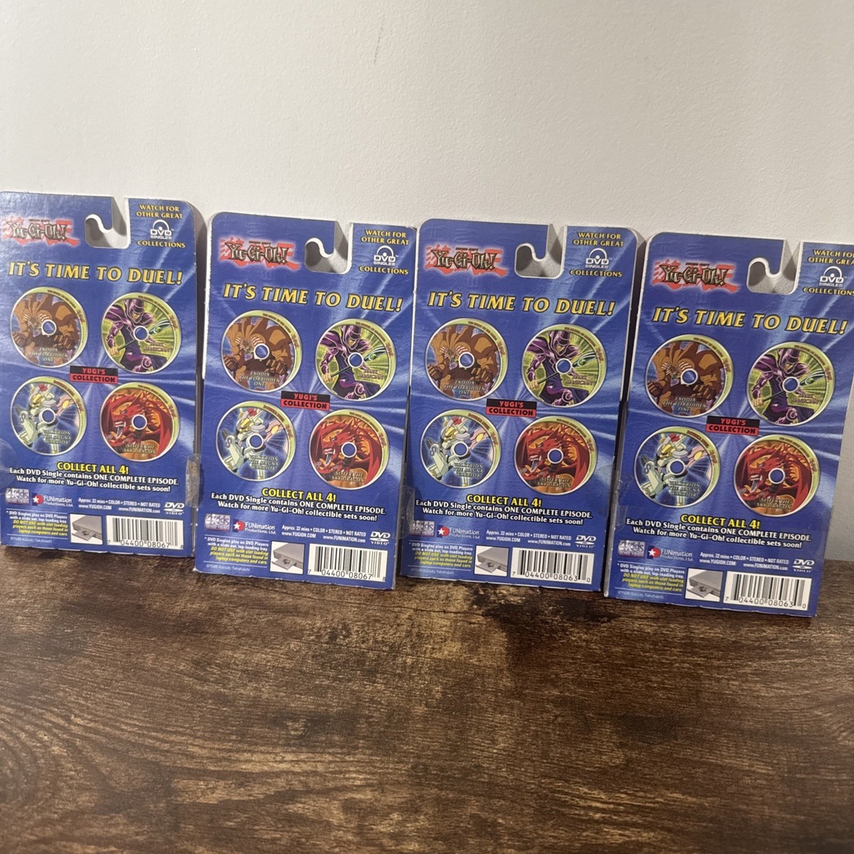 1996 RARE Yu-Gi-Oh Dvd Singles Limited Edition Set Of All 4 With
