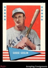 1961 Fleer #35 Goose Goslin BROWNS EX - EX/MT