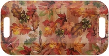 Boston International Serving Tray Melamine Platter, 15" x 8", Bright Autumn 
