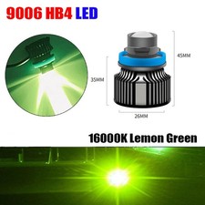 9006 Led Projector Laser Headlights Bulb Whiteblueyellowgreen Fog Lights 2x