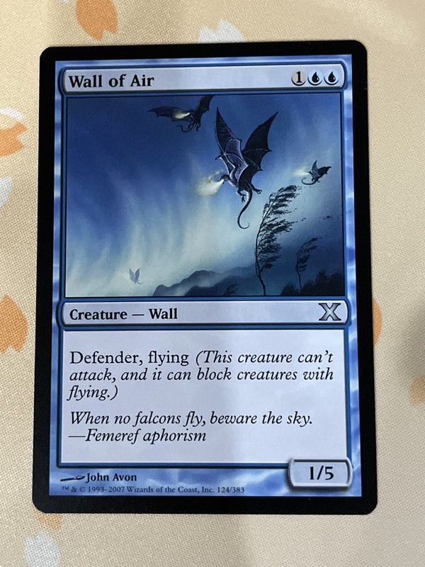 Magic The Gathering, The Wall of Air, ENG, NM