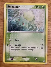 Bulbasaur 55/112 FireRed LeafGreen Reverse Holo Common Heavily Played (2) 2004
