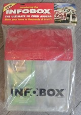 INFOBOX Bienes Raíces Exterior Papel Flyer Soporte 200 Hojas Capacidad Duradero Dos Pk