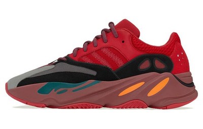 adidas Yeezy 700 ''Hi-Res Red'' Retro Dad Shoes Unisex HQ6979