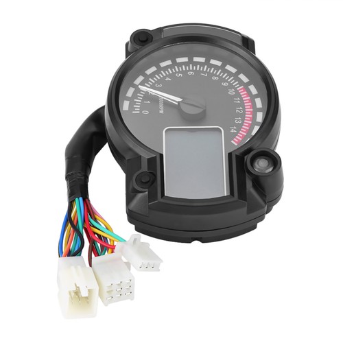 7 Colors Motorcycle Speedometer Speed Sensor Odometer Tachometer LCD Display - Picture 5 of 9