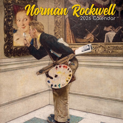 #ad Norman Rockwell 2026 Square Wall Calendar 16 Months Arts Photos Planner Gift AU $19.95