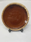 Hull pottery brown drip dinner plate 10”