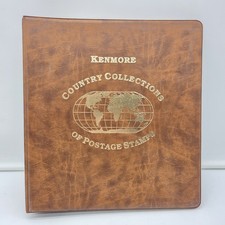 Kenmore Country Collections Stamp Album – 90+ Pages – 75% Complete – Worldwide