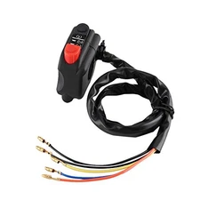 7/8'' Universal Motorcycle Engine Stop Start Kill Switch,Motorbike Waterproof 