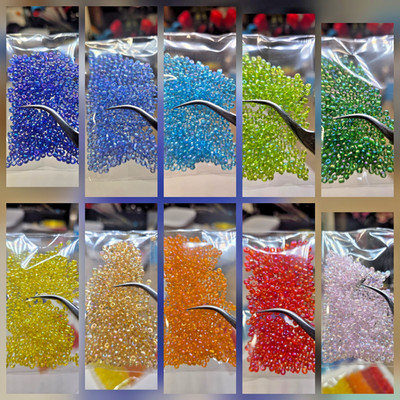 Take All 10-Color Sampler Set   3mm Glass Seed Beads (Size 8/0)   100g IN TOTAL