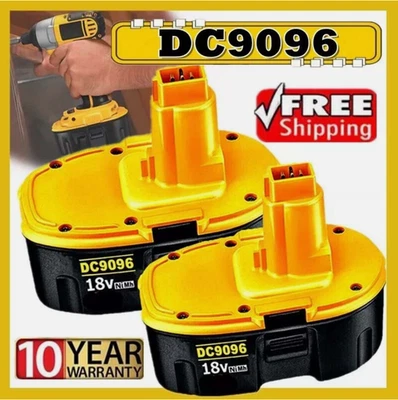 BONACELL 2X Upgraded 6.0AH Battery Fit for Dewalt 18V 5500mAH DE9098 DC9096 DE9095 DE9039