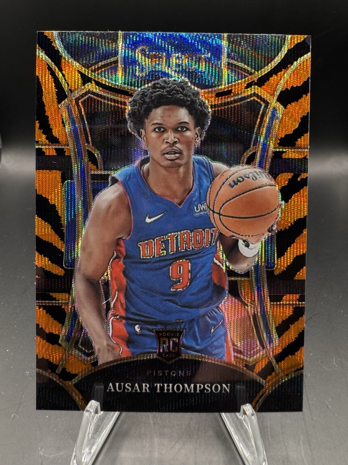 2023-24 Select Mezzanine Level Ausar Thompson #316 Tiger Stripes Prizm