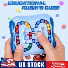 Rotating Fidget Square Beads Magic Cube Stress Relief Toy For All Ages