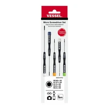 Vessel Tools 99005HXPBU Micro Screwdrivers Set - Hex 5pc