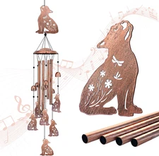 French Bulldog Wind Chimes for Outside,Dog Gifts for Women/Men/Sympathy Gift/Mem
