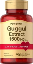 Guggul Extract | 1500 mg | 90 Capsules | Non-GMO, Gluten Free | by Piping Rock