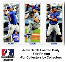 2022 Topps Opening Day Alonso Jacob deGrom  Francisco Lindor Triple Play Mets