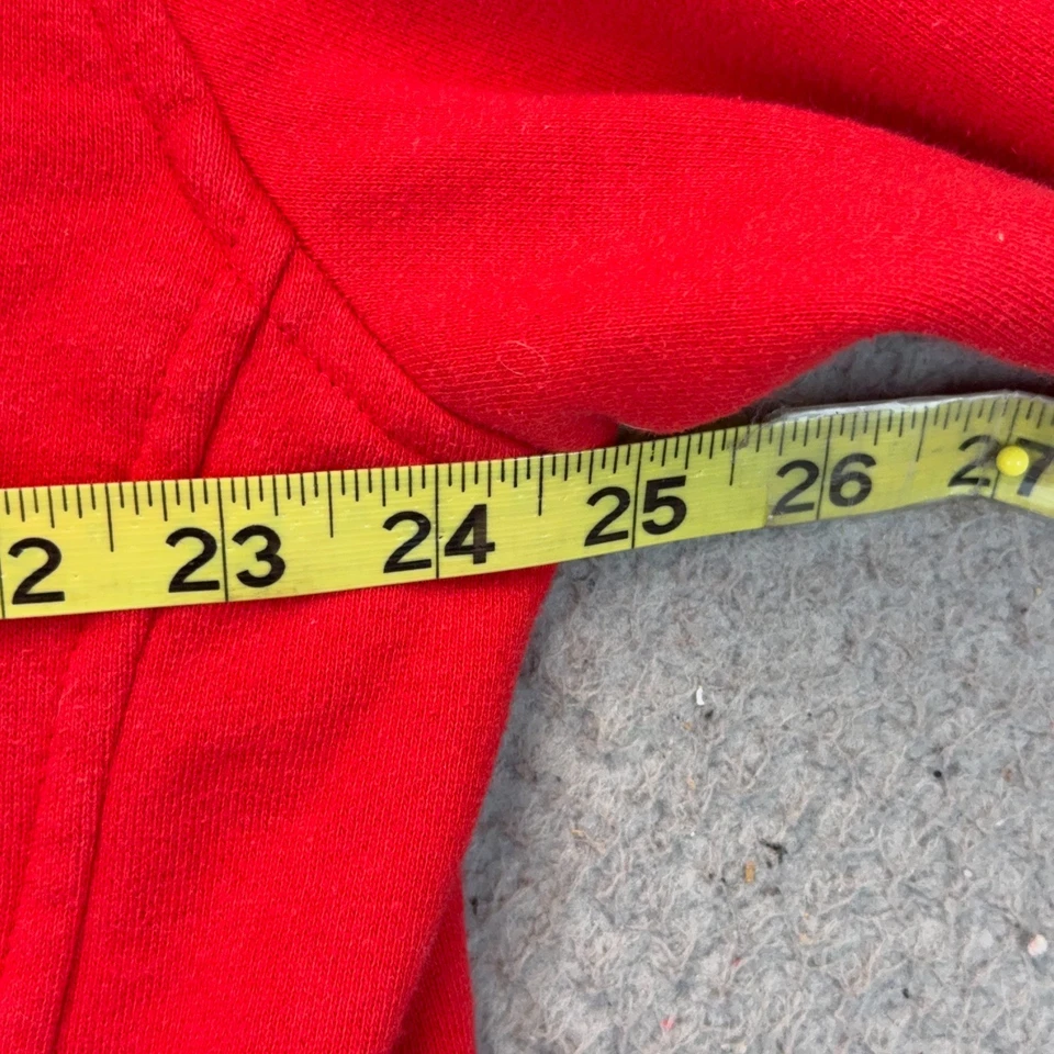 Adidas Chicago Bulls Sudadera con Capucha Para Hombres 2XL Roja Cremallera Completa Logotipo del Trifolio Retro De Colección NBA Foto 4 de 4