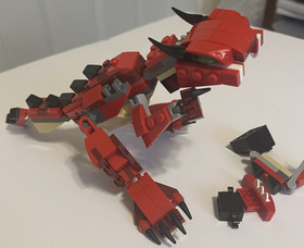 LEGO CREATOR: Red Creatures (31032) Not complete, As-Is