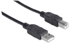 Manhattan 6 ft. Hi-Speed USB 2.0 Type-A Male to Type-B male Device Cable