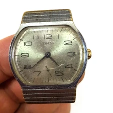 VINTAGE SOVIET RUSSIA USSR WRIST MENS WATCH POBEDA ZIM MECHANICS WORKING RARE