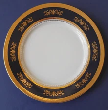 Philippe Deshoulieres 10-1/4" Limoges Orsay Cobalt Blue Dinner Plate  Mult Avail