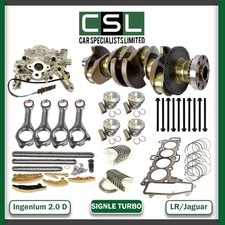 JAGUAR XF 2017 2.0D SIGNLE TURBO 204DTD INGENIUM CRANKSHAFT ENGINE REBUILD PARTS