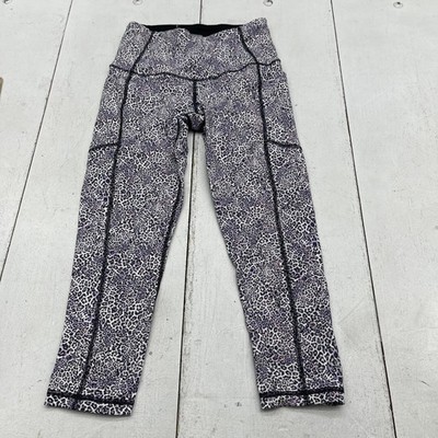 Victoria Sport Capri Leggings Womens Small Animal Print Pockets Yoga Athletic