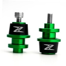 Motorcycle M8 Swing Arm Spools Sliders CNC Swing Arm Stand Screw Swingarm Green