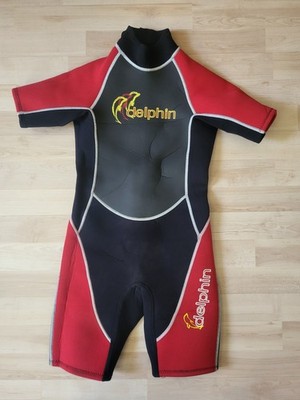 Neopren Shorty für Kinder Größe  152 rot/schwarz *TOP*
