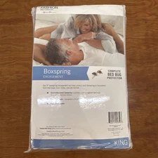 King Size Boxspring Zippered Encasement Protective Cover Stops Bedbugs/Allergens