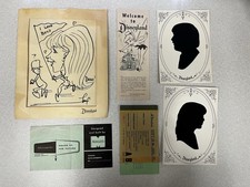 Vintage 1957 Disneyland Lot Tinker Bell Map, Monsanto House Jumbo Ticket + More!