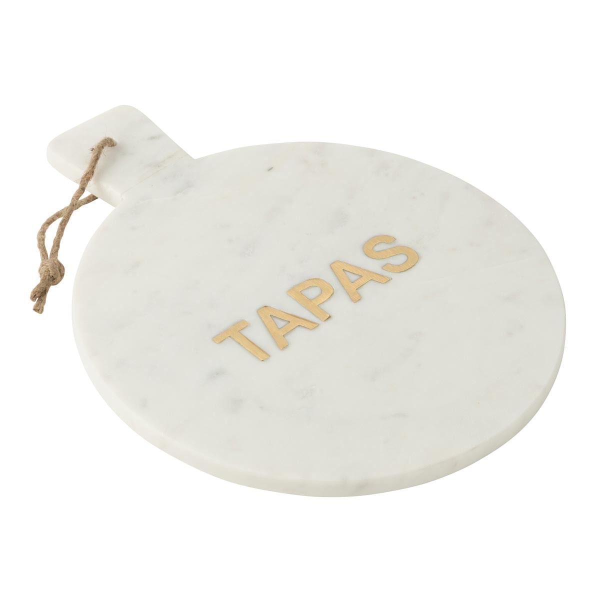 Planche en marbre blanc Marci 38cm pour garder les tapas frais