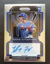 2022 Panini Prizm Johneshwy Fargas Rookie Auto #RA-JF Chicago Cubs