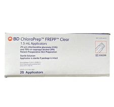 Skin Prep Solution ChloraPrep Frepp Clear 1.5 mL Applicator BD 930299, 20/Box